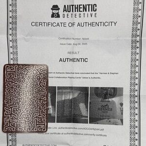 Hermes 10 of Spades Playing Card with COA